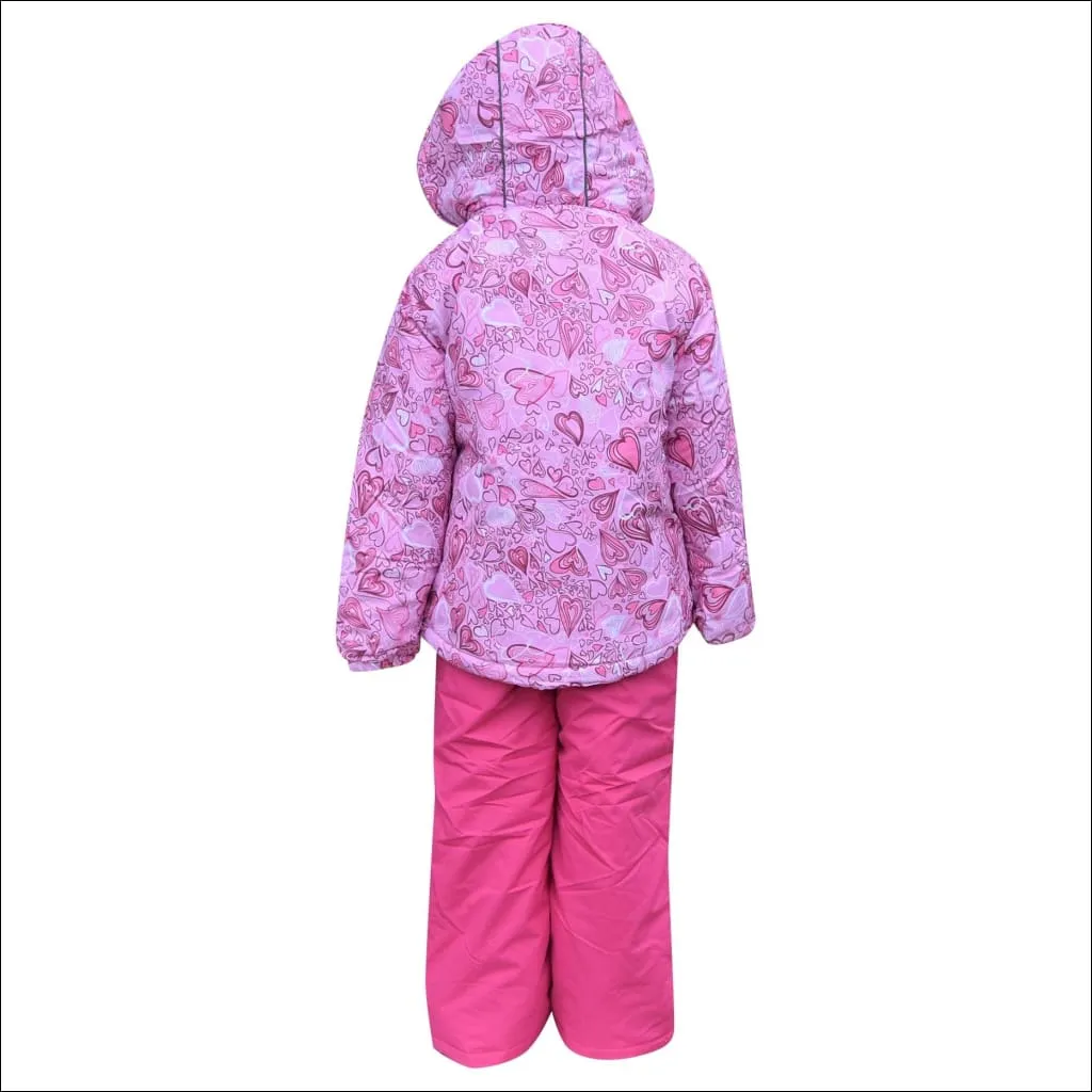 Snow Country Outerwear Little Girls Winter Snowsuit Ski Jacket and Snow Pants Set S-L