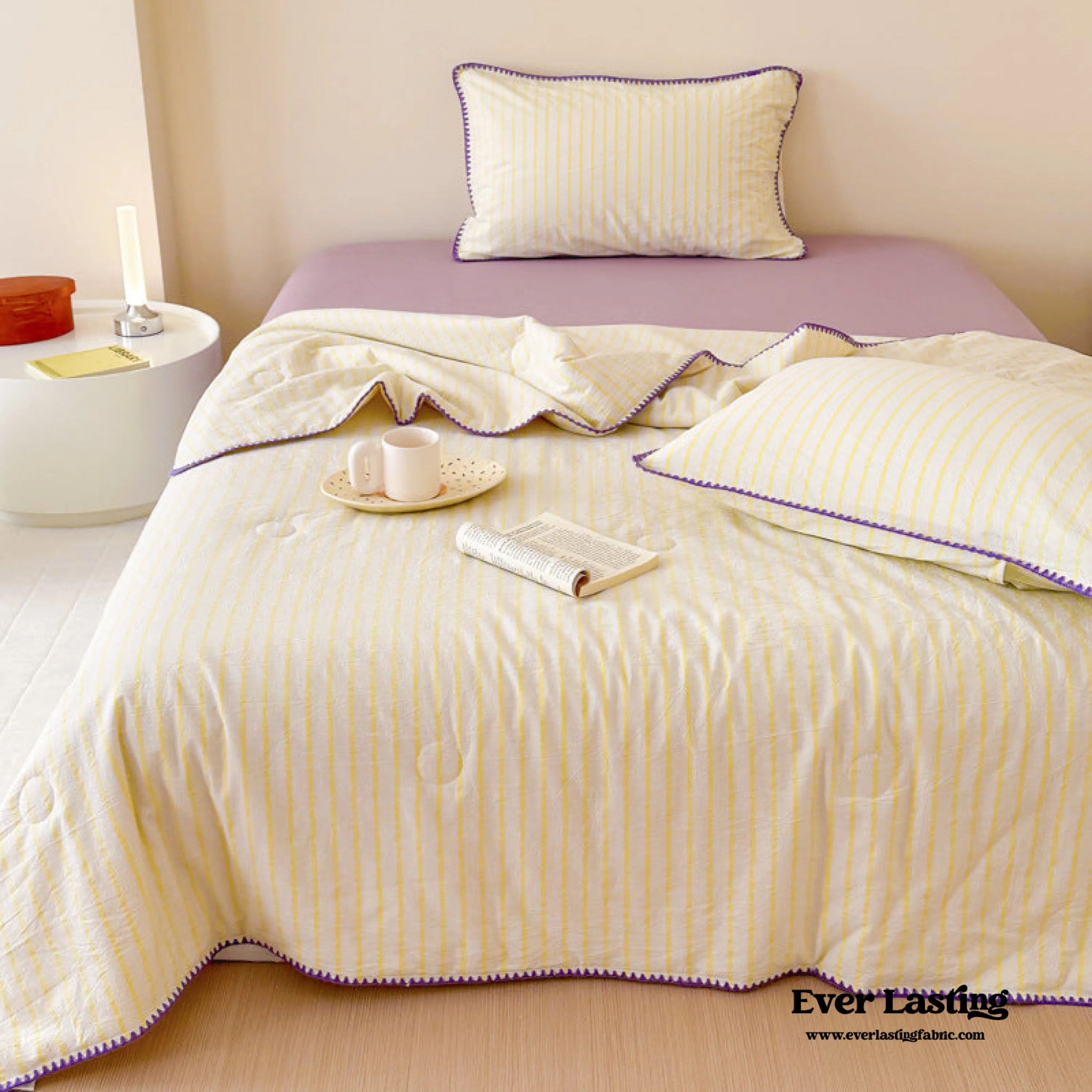 Striped Breathable Blanket Set / Mix Stripe