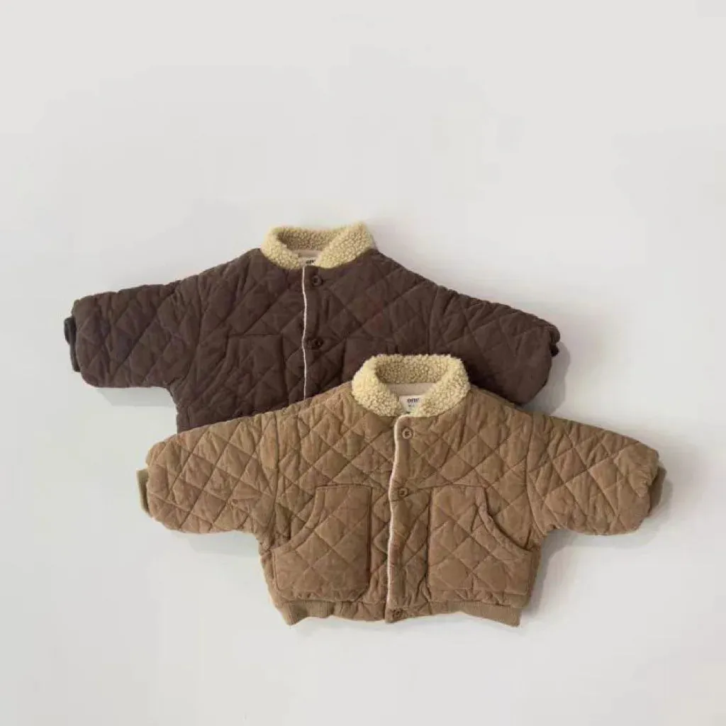 Thick Quilted Fleece-Lined Jacket