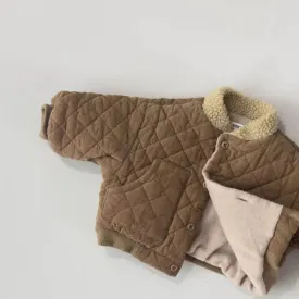 Thick Quilted Fleece-Lined Jacket