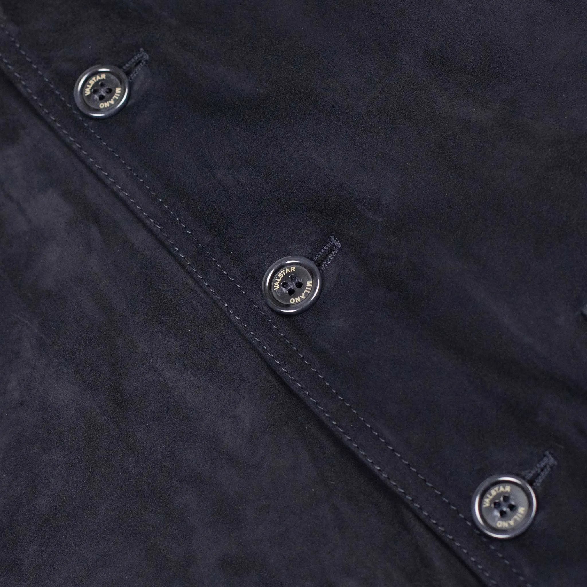 Valstarino bomber jacket in Dark Blue suede, fully lined