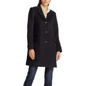 Womens Black Wool Walker Coat