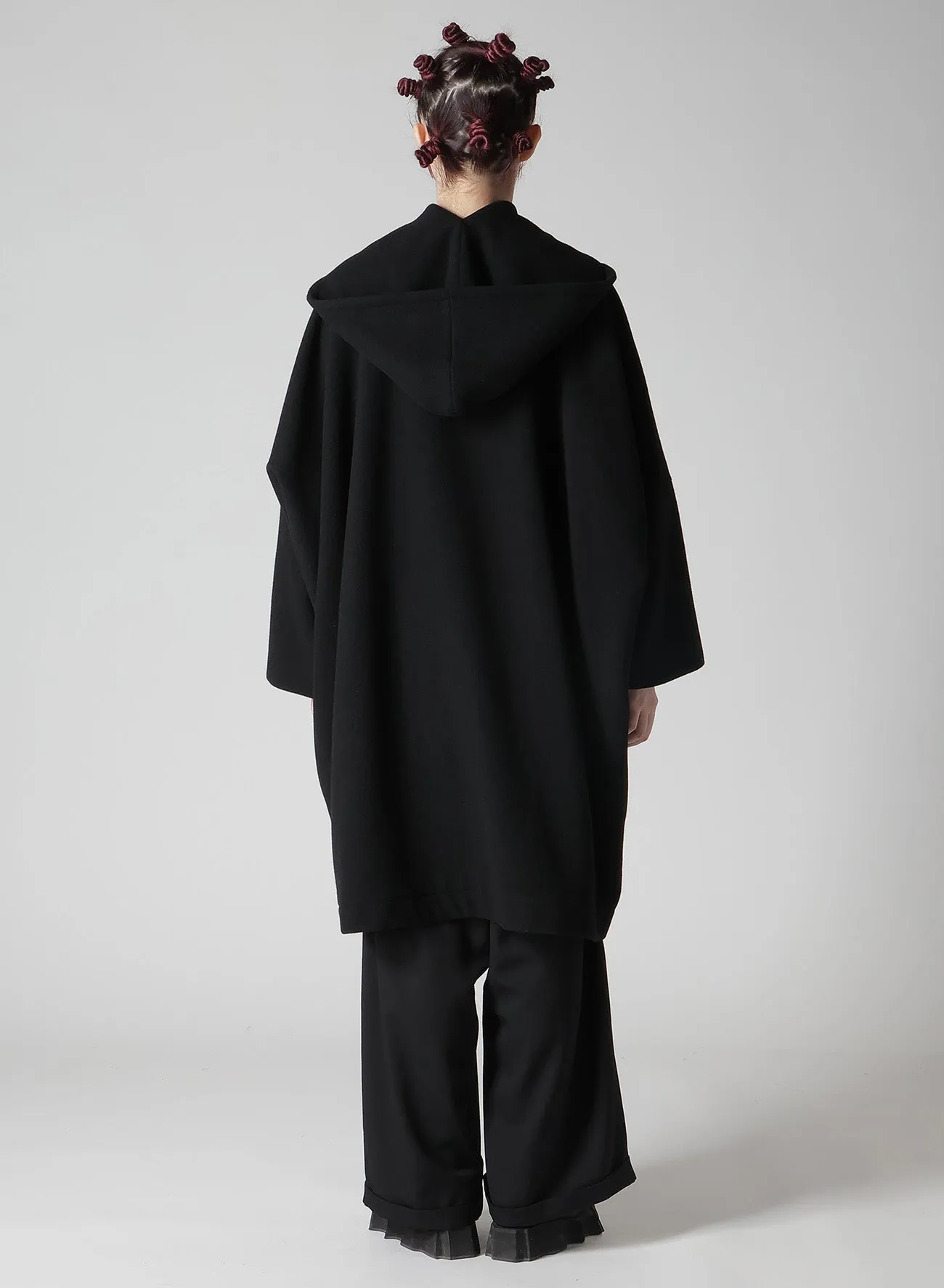 WOOL MOSSER FRONT COCOON COAT