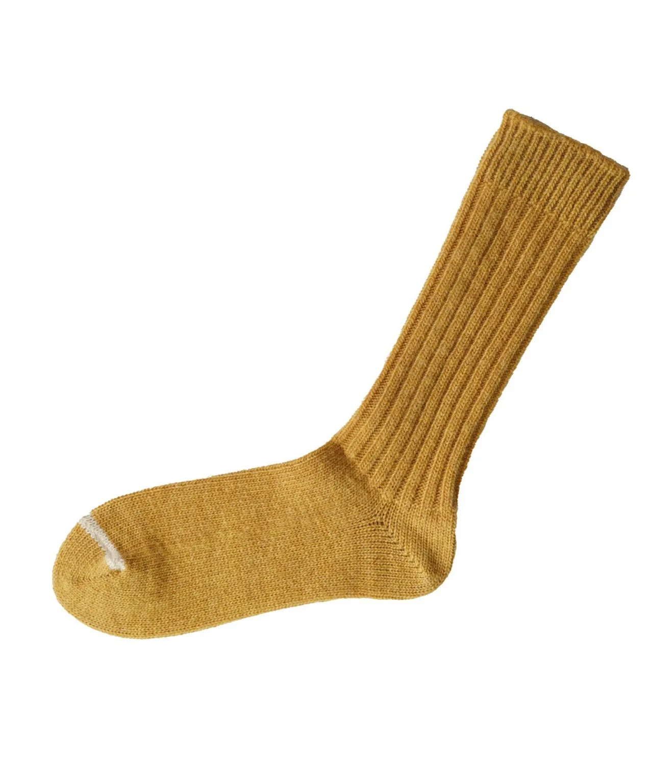 Wool Ribbed Socks - Apple Soda