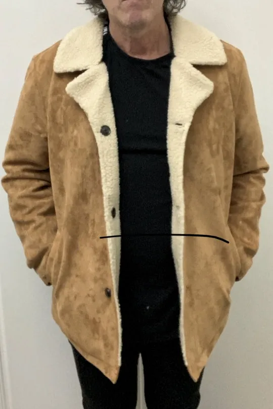 WranglerMens Faux Pas Sherpa Coat - Tan