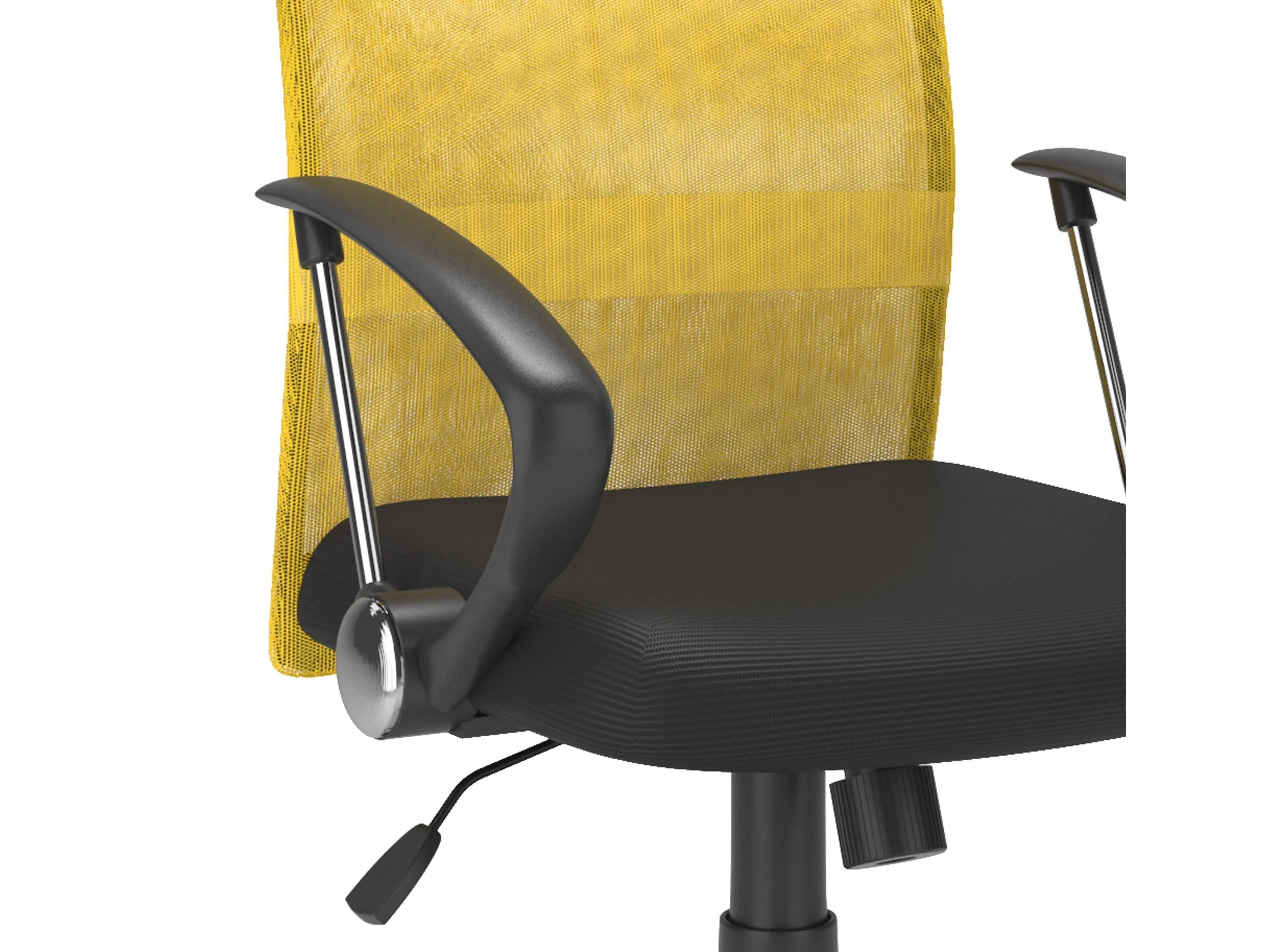 Yellow Fabric Office Chair